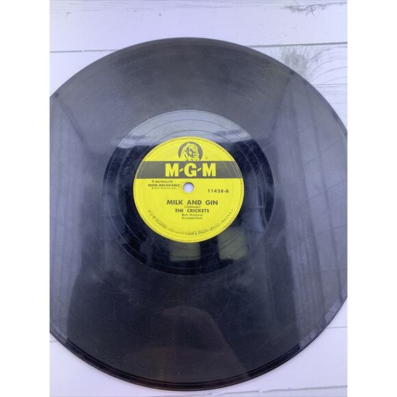 CRICKETS: you're mine / milk and gin MGM 7" Single 45 RPM - Picture 3 of 4